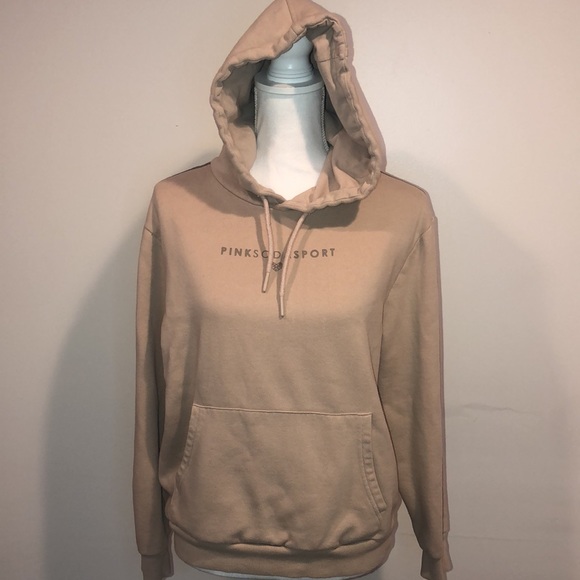 PINK SODA SPORT SZ. (UK 10 EU38)Tan hoodie, sweatshirt Sz. S - Picture 1 of 12